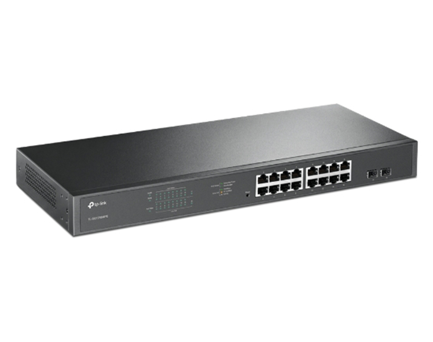 TP-Link TL-SG1218MPE JetStream 16-Port Gigabit Easy Smart PoE+ Switch with 2 SFP Slots SIDE